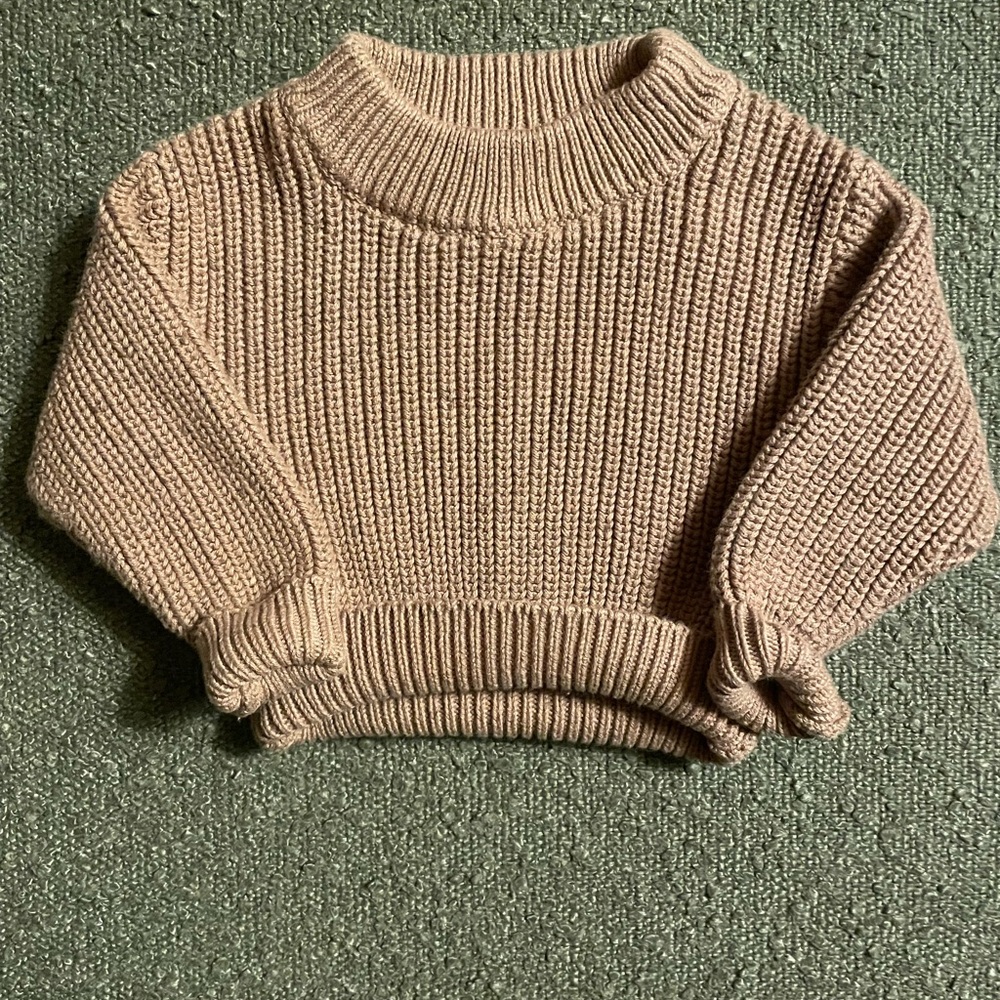 Jamie Kay Cozy Tan Knit Sweater
